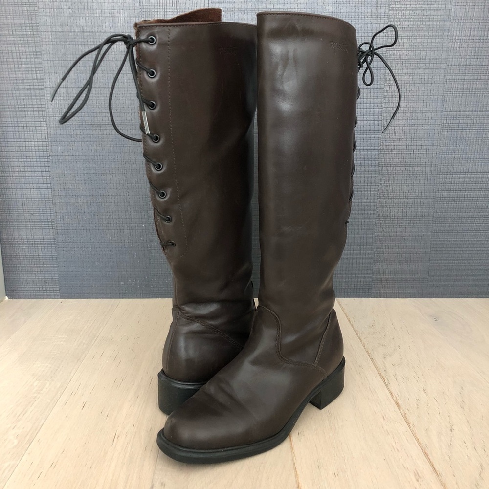 Martins Leather Lace-up Boots